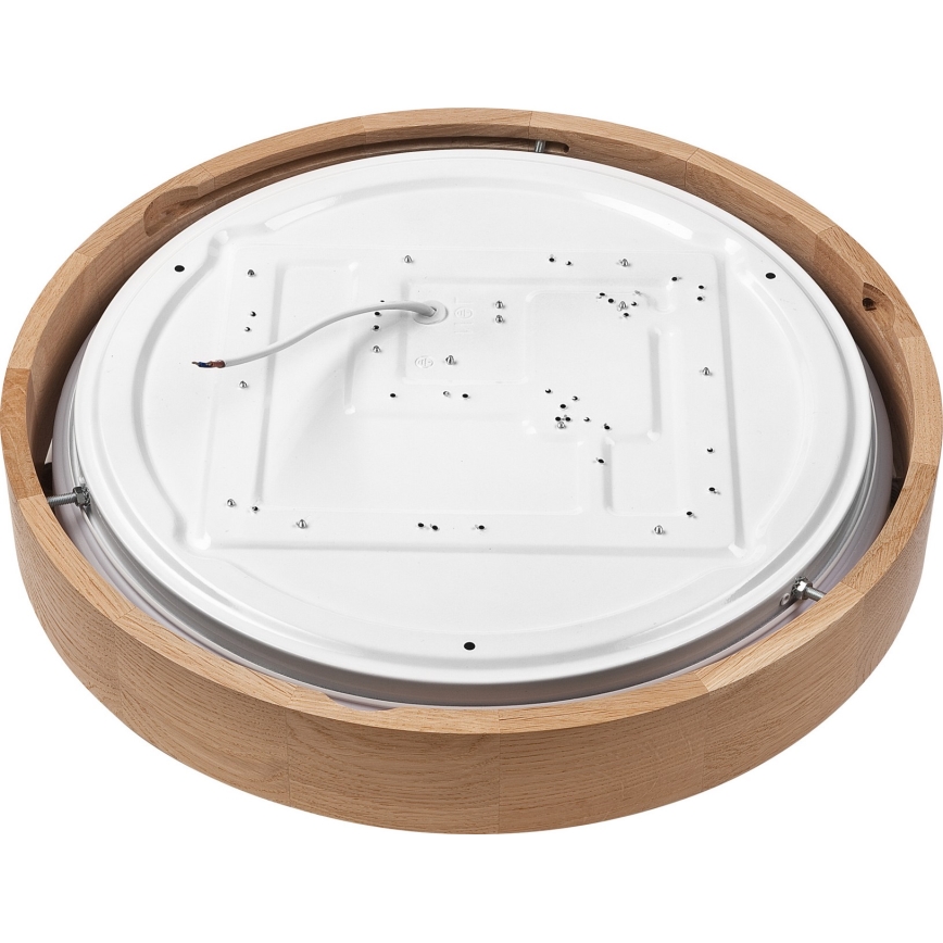 Brilagi - Ρυθμιζόμενο φωτιστικό οροφής LED MANAROLA SMART LED/24W/230V 2700-6500K δρυς διάμ. 41 εκ. Wi-Fi + τηλεχειριστήριο Tuya