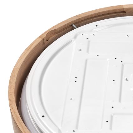 Brilagi - Ρυθμιζόμενο φωτιστικό οροφής LED MANAROLA SMART LED/36W/230V 2700-6500K δρυς διάμ. 51 εκ. Wi-Fi + τηλεχειριστήριο Tuya