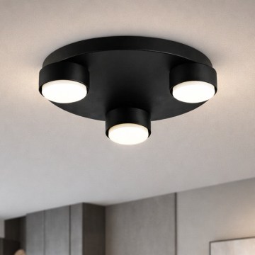 Brilagi - Φωτιστικό οροφής MONO 3xGX53/12W/230V, διάμετρος 30 εκ., μαύρο