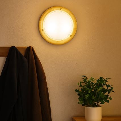 Brilagi - Φωτιστικό οροφής ORBIS 1xE27/60W/230V Ø 30 cm από πεύκο