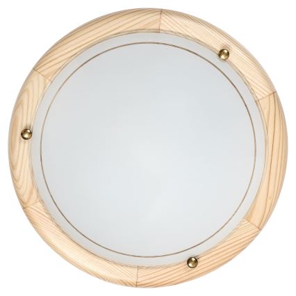 Brilagi - Φωτιστικό οροφής ORBIS 1xE27/60W/230V Ø 30 cm από πεύκο