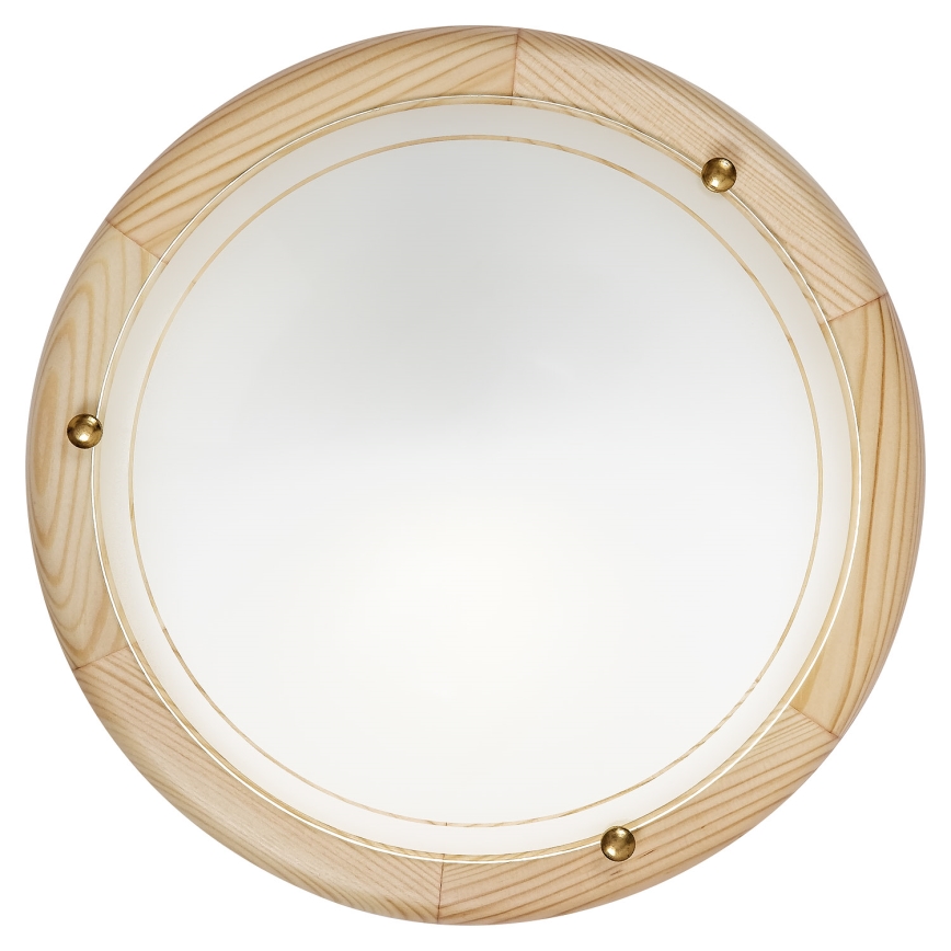 Brilagi - Φωτιστικό οροφής ORBIS 1xE27/60W/230V Ø 30 cm από πεύκο