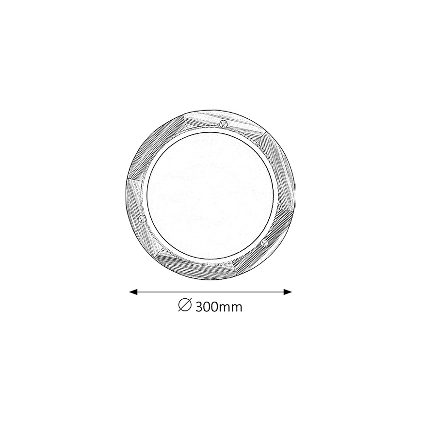Brilagi - Φωτιστικό οροφής ORBIS 1xE27/60W/230V Ø 30 cm από πεύκο