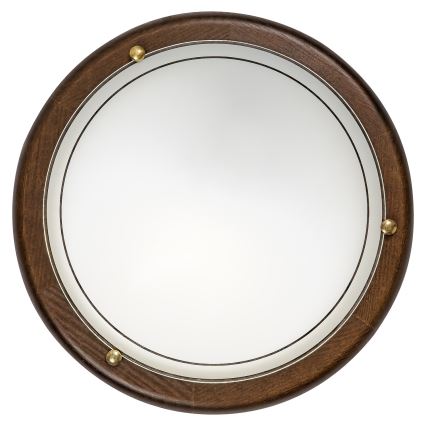 Brilagi - Φωτιστικό οροφής ORBIS 1xE27/60W/230V Ø 30 εκ., φινίρισμα πεύκου