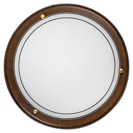 Brilagi - Φωτιστικό οροφής ORBIS 1xE27/60W/230V Ø 30 εκ., φινίρισμα πεύκου