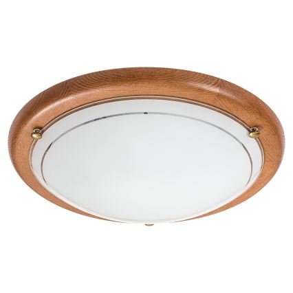 Brilagi - Φωτιστικό οροφής ORBIS 1xE27/60W/230V Ø 30 εκ. πεύκο