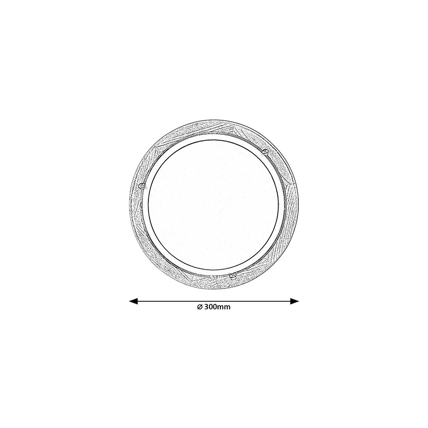 Brilagi - Φωτιστικό οροφής ORBIS 1xE27/60W/230V Ø 30 εκ. πεύκο