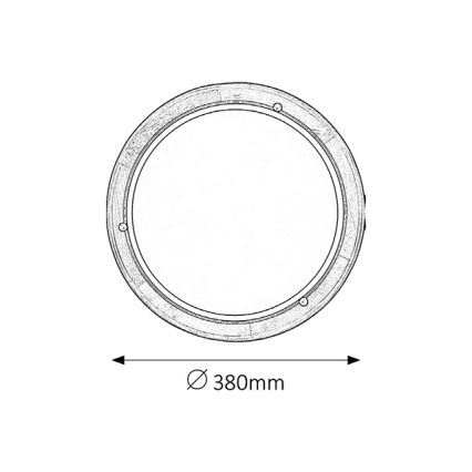 Brilagi - Φωτιστικό οροφής ORBIS 2xE27/60W/230V Ø 38 εκ. πεύκο