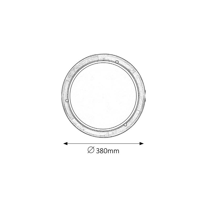 Brilagi - Φωτιστικό οροφής ORBIS 2xE27/60W/230V Ø 38 εκ. πεύκο