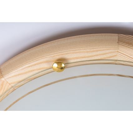 Brilagi - Φωτιστικό οροφής ORBIS 2xE27/60W/230V διάμ. 38 cm, από πεύκο