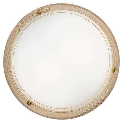 Brilagi - Φωτιστικό οροφής ORBIS 2xE27/60W/230V διάμ. 38 cm, από πεύκο