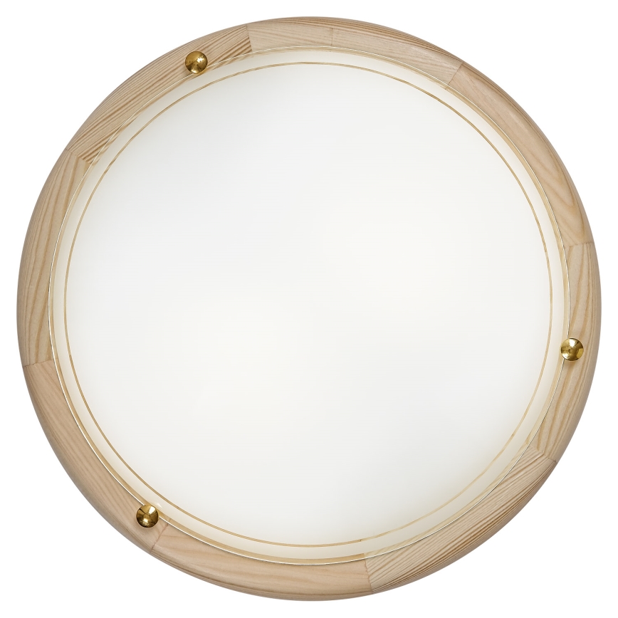 Brilagi - Φωτιστικό οροφής ORBIS 2xE27/60W/230V διάμ. 38 cm, από πεύκο