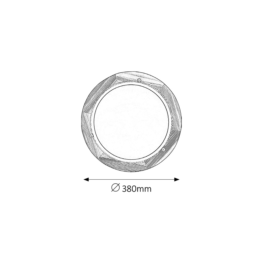 Brilagi - Φωτιστικό οροφής ORBIS 2xE27/60W/230V διάμ. 38 cm, από πεύκο