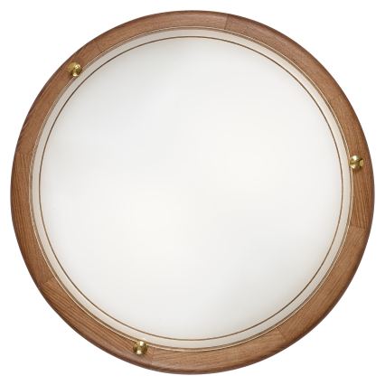 Brilagi - Φωτιστικό οροφής ORBIS 2xE27/60W/230V, διάμ. 38 cm, φινίρισμα πεύκου