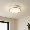 Brilagi - Φωτιστικό οροφής ORINO 2xE27/40W/230V Ø 27 cm λευκό/δρυς