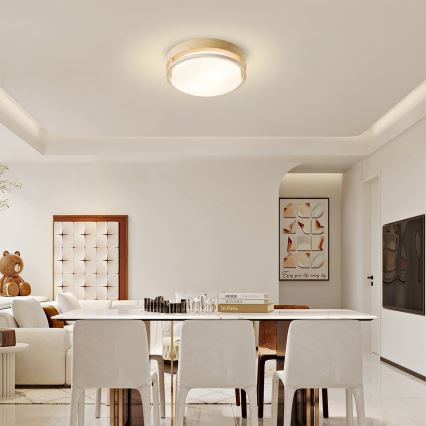 Brilagi - Φωτιστικό οροφής ORINO 2xE27/40W/230V Ø 27 cm σε όψη ξύλου/δρυός