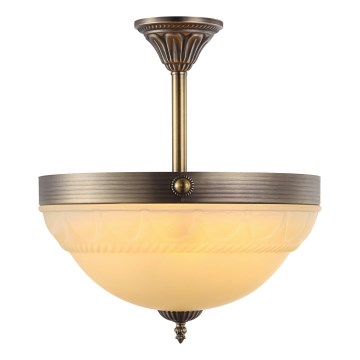 Brilagi - Φωτιστικό οροφής σε ράβδο DAHLIA 3xE27/40W/230V Διάμ. 37 cm μπρούτζινο