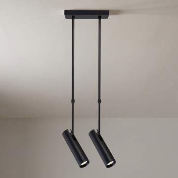 Brilagi - Φωτιστικό οροφής σε ράβδο SELE 2xGU10/30W/230V μαύρο