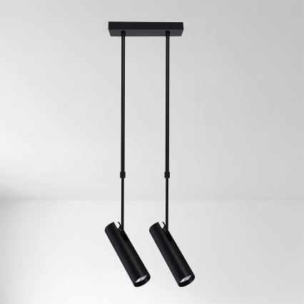 Brilagi - Φωτιστικό οροφής σε ράβδο SELE 2xGU10/30W/230V μαύρο