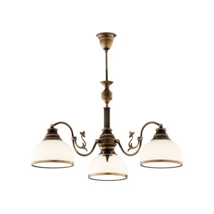 Brilagi - Φωτιστικό οροφής σε ράβδο TAURUS 3xE27/15W/230V, διάμ. 70 cm, μπρονζέ