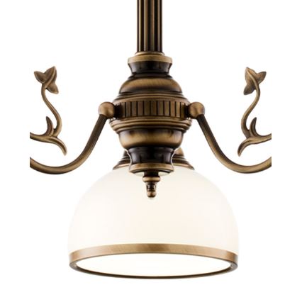 Brilagi - Φωτιστικό οροφής σε ράβδο TAURUS 3xE27/15W/230V, διάμ. 70 cm, μπρονζέ