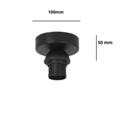 Brilagi - Φωτιστικό οροφής PARTY 1xE27/60W/230V Ø 10 cm μαύρο