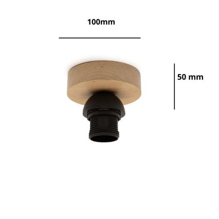 Brilagi - Φωτιστικό οροφής PARTY 1xE27/60W/230V, διάμ. 10 cm, σε απόχρωση δρυός