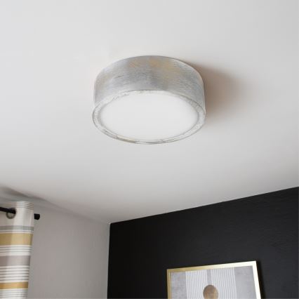 Brilagi - Φωτιστικό οροφής PINO 1xE27/15W/230V πεύκο/ασημί Ø 27,5 cm