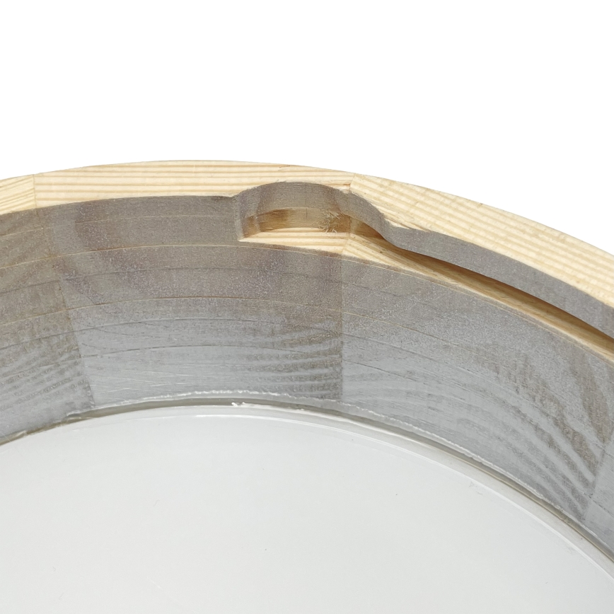 Brilagi - Φωτιστικό οροφής PINO 1xE27/15W/230V πεύκο/ασημί Ø 27,5 cm