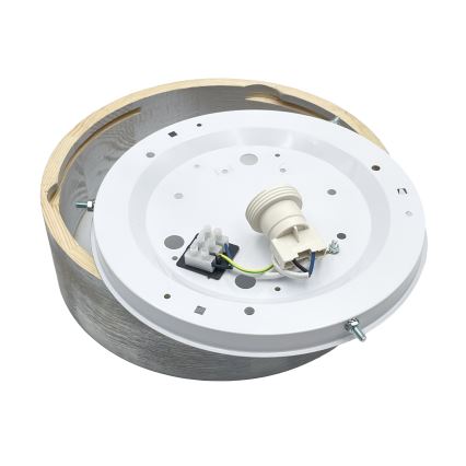 Brilagi - Φωτιστικό οροφής PINO 1xE27/15W/230V πεύκο/ασημί Ø 27,5 cm