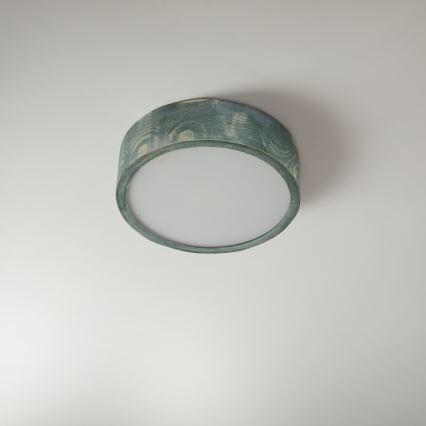 Brilagi - Φωτιστικό οροφής PINO 1xE27/15W/230V πεύκο/πράσινο διάμ. 27,5 cm