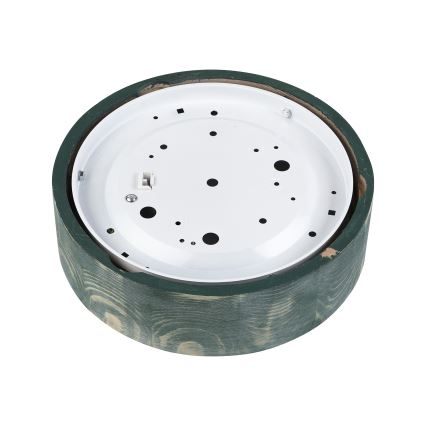 Brilagi - Φωτιστικό οροφής PINO 1xE27/15W/230V πεύκο/πράσινο διάμ. 27,5 cm