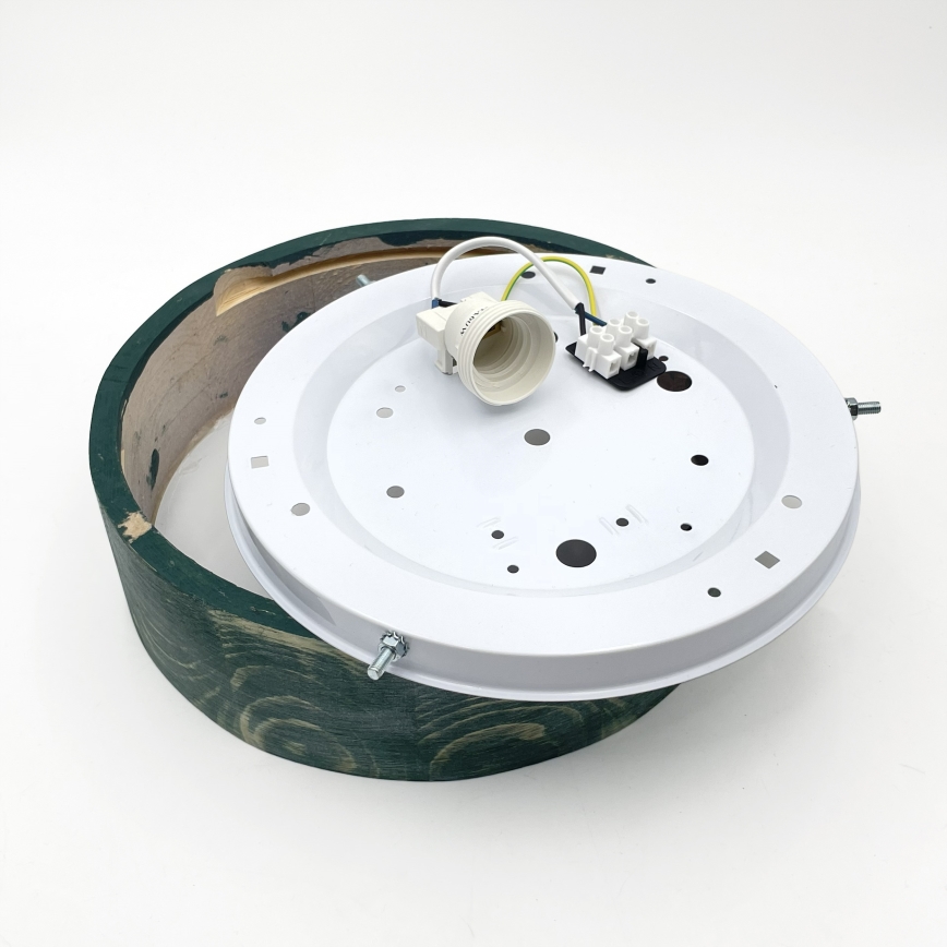 Brilagi - Φωτιστικό οροφής PINO 1xE27/15W/230V πεύκο/πράσινο διάμ. 27,5 cm