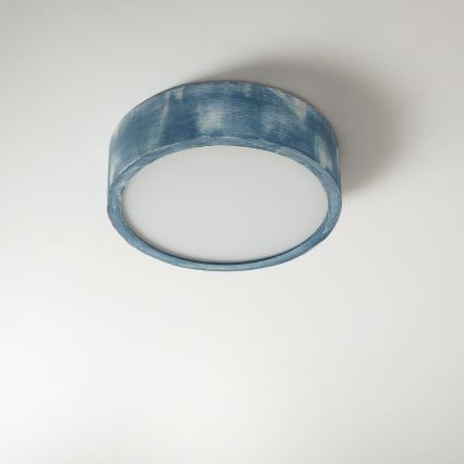 Brilagi - Φωτιστικό οροφής PINO 1xE27/15W/230V πεύκο/μπλε διάμ. 27,5 cm