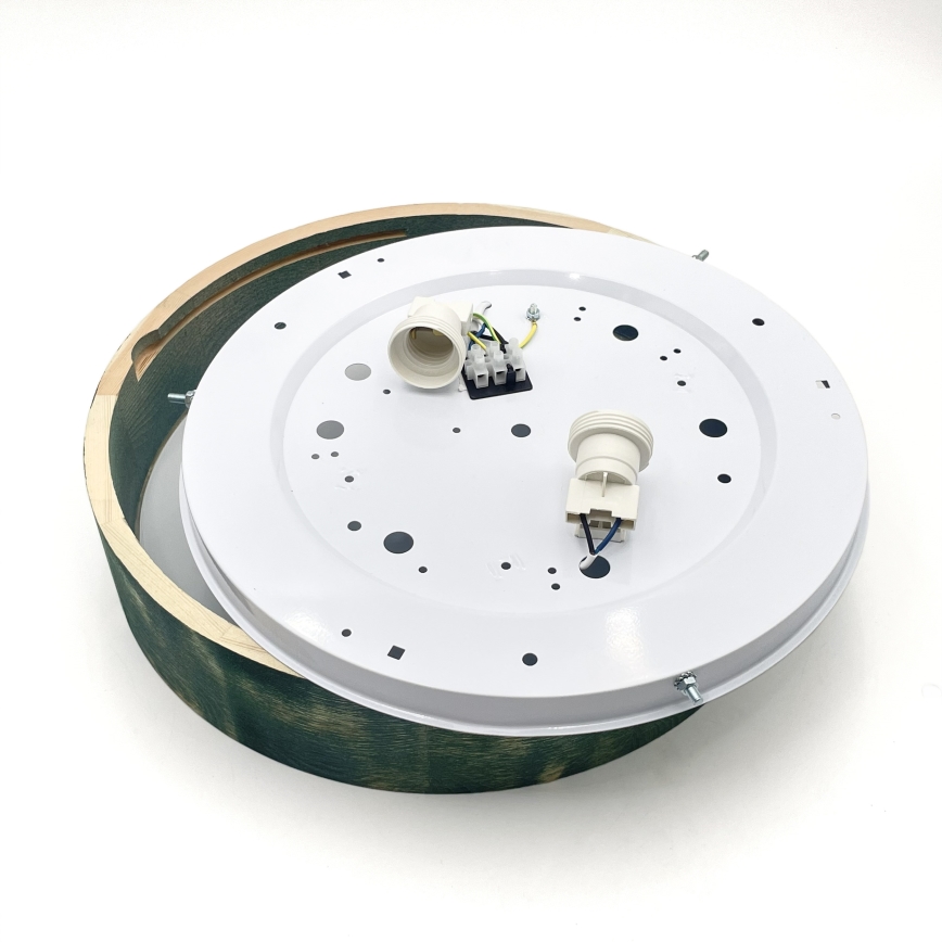 Brilagi - Φωτιστικό οροφής PINO 2xE27/15W/230V πεύκο/πράσινο διάμ. 37,5 cm