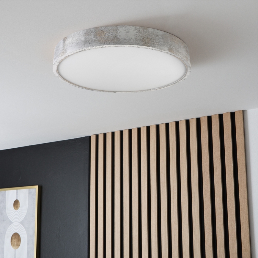 Brilagi - Φωτιστικό οροφής PINO, 3x E27 (15W/230V), πεύκο/ασημί, Ø 47,5 cm