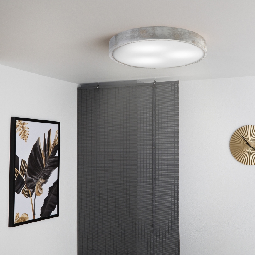 Brilagi - Φωτιστικό οροφής PINO, 3x E27 (15W/230V), πεύκο/ασημί, Ø 47,5 cm