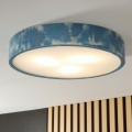 Brilagi - Φωτιστικό οροφής PINO 3xE27/15W/230V σε πεύκο/μπλε, διάμ. 47,5 cm