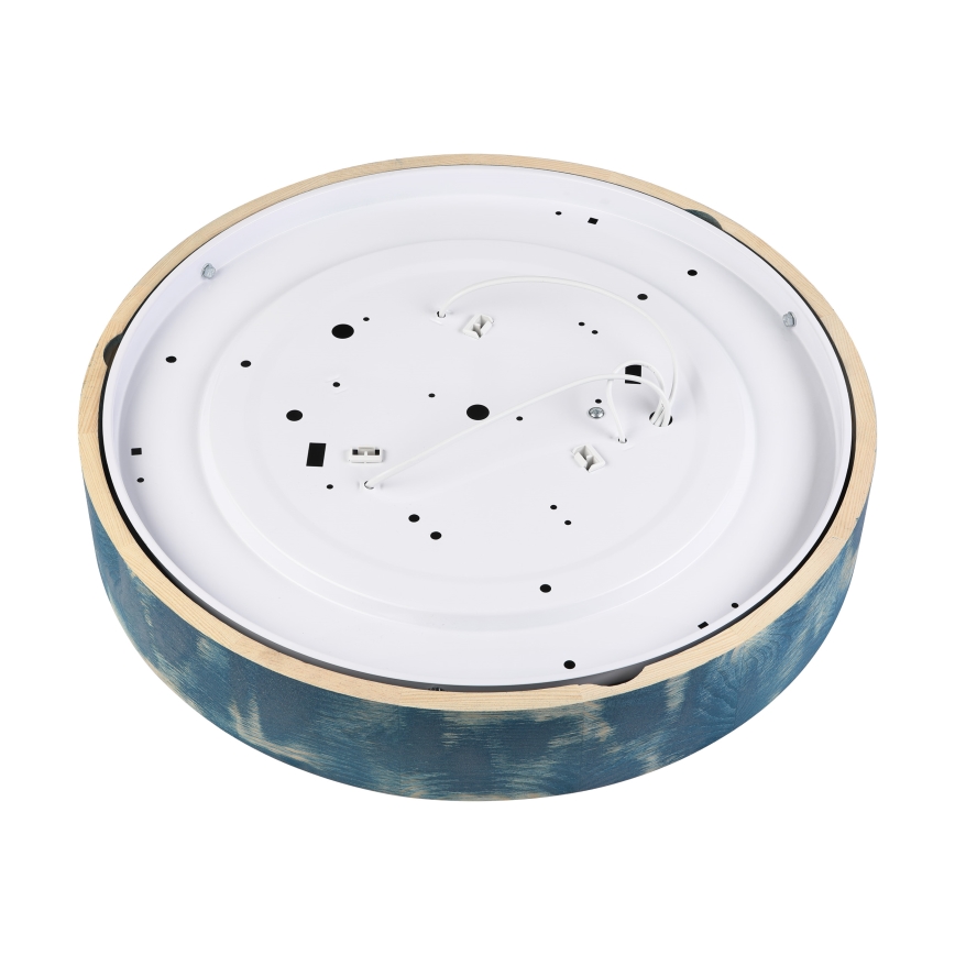 Brilagi - Φωτιστικό οροφής PINO 3xE27/15W/230V σε πεύκο/μπλε, διάμ. 47,5 cm