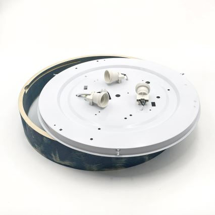 Brilagi - Φωτιστικό οροφής PINO 3xE27/15W/230V σε πεύκο/μπλε, διάμ. 47,5 cm