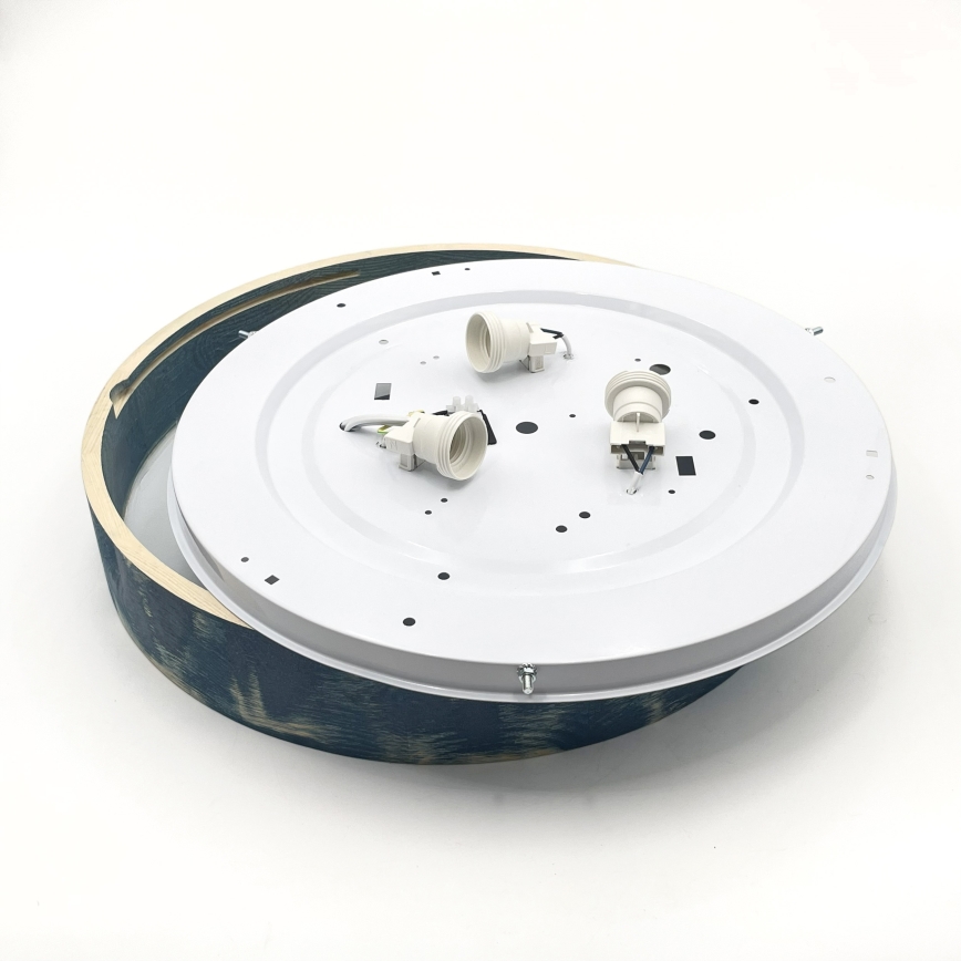 Brilagi - Φωτιστικό οροφής PINO 3xE27/15W/230V σε πεύκο/μπλε, διάμ. 47,5 cm