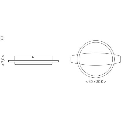 Brilagi - Φωτιστικό οροφής PLANK LED/16W/230V 4000K 30x40 cm ξύλινο
