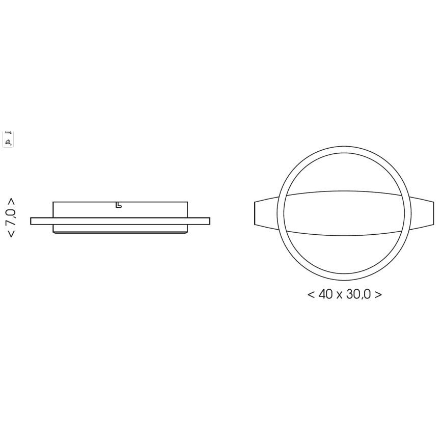 Brilagi - Φωτιστικό οροφής PLANK LED/16W/230V 4000K 30x40 cm ξύλινο