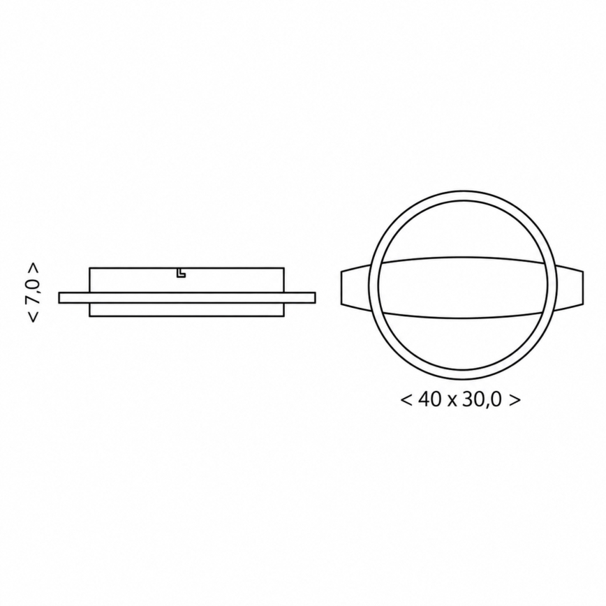 BRILAGI - Φωτιστικό οροφής PLANK LED/16W/230V 4000K 30x40 cm ξύλινο