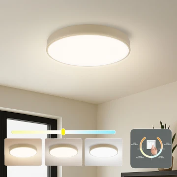 Brilagi - Φωτιστικό οροφής POOL LED/48W/230V 3000/4000/6000K Ø 40 cm μπεζ