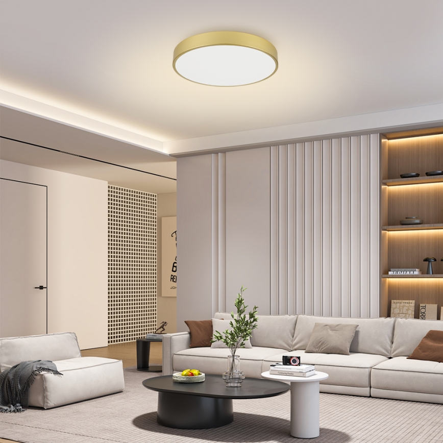 Brilagi - Φωτιστικό οροφής POOL LED/60W/230V 3000/4500/6000K Ø 60 cm χρυσό