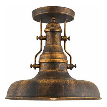 Brilagi - Φωτιστικό οροφής PYRONIC 1xE27/40W/230V διάμ. 32 cm μπρούτζινο/πατίνα