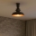 Brilagi - Φωτιστικό οροφής PYRONIC 1xE27/40W/230V διάμ. 32 cm μπρούτζινο/πατίνα