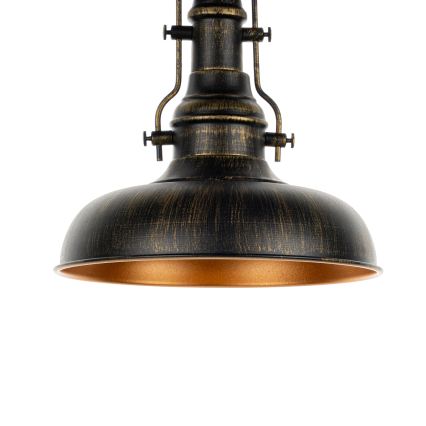 Brilagi - Φωτιστικό οροφής PYRONIC 1xE27/40W/230V διάμ. 32 cm μπρούτζινο/πατίνα
