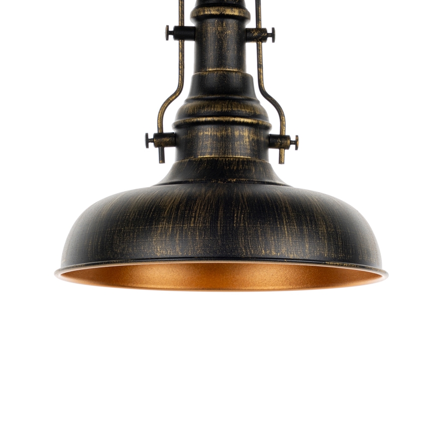 Brilagi - Φωτιστικό οροφής PYRONIC 1xE27/40W/230V διάμ. 32 cm μπρούτζινο/πατίνα
